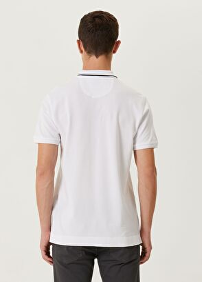 Beymen Club Slim Fit Beyaz Polo Yaka Pike T-shirt - 5