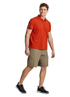 Slam Tech Pique Kırmızı Polo Yaka Kısa Kollu Erkek T-Shirt - 5