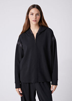 Beymen Club Black Modal Hoodie - 5