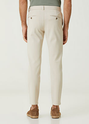 Beymen Club Bej Beli Kordonlu Örme Pantolon - 3
