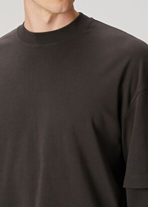 Darkpark Kahverengi Uzun Kollu T-shirt - 5