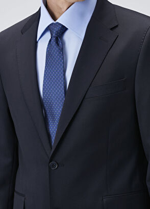 Drop 7 Lacivert Yün Takım Elbise - Görsel 8