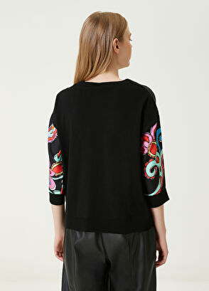 Beymen Club Siyah Şal Desenli İpek Kazak - 6