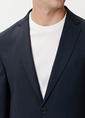 Beymen Club Navy Blue Classic Fine Wool Suit - 6