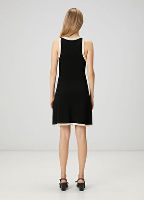 Beymen Club Mini Knit Dress With Black Band Detail - 5
