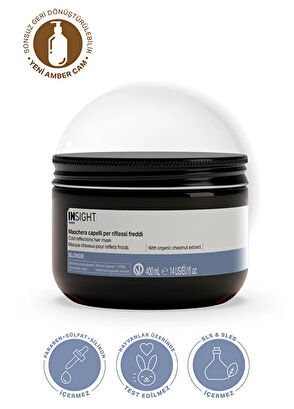 Insight Blonde Cold Reflections Glass Jar Cold Reflection Hair Mask 400 ml - 5