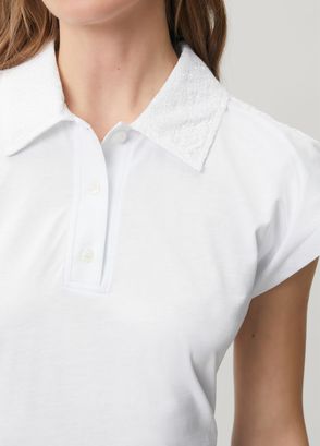 Msgm White Polo T-Shirt - 5