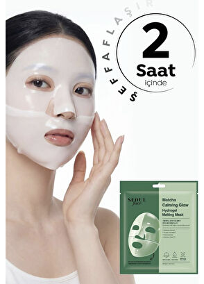 Dermal Seoul Face Matcha Soothing Shimmer Melting Glow Hydrogel 5-Pack Paper Face Mask 34 gr - 5