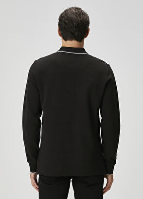 Beymen Club Comfort Fit Siyah Polo Sweatshirt - 5