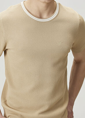 Beymen Club Bej Petek Dokulu Triko - 5