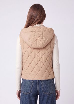 Beymen Club Beige Back Puff Fur Vest - 5