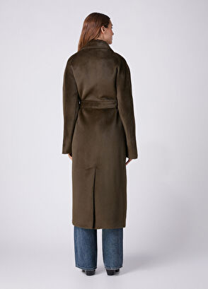Beymen Club Dark Khaki Wool Coat - 7