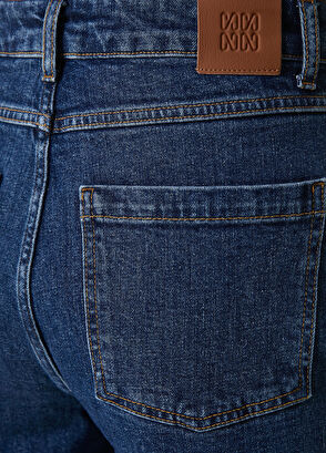 Network Koyu Indigo Mavi Denim Pantolon - 5