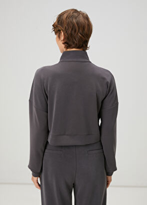 Beymen Club Anthracite Jacket Shaped Sweatshirt - 5