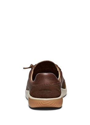 Keen KNX T-Toe Dark Earth Plaza Taupe Deri Erkek Sneaker - 5