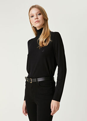 Beymen Club Black Logo Embroidered Knitwear - 5