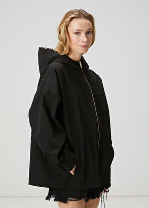 Beymen Club Siyah Kapüşonlu Mont - 4