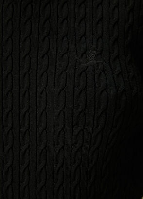 Beymen Club Siyah Saç Örgü Basic Kazak - 6