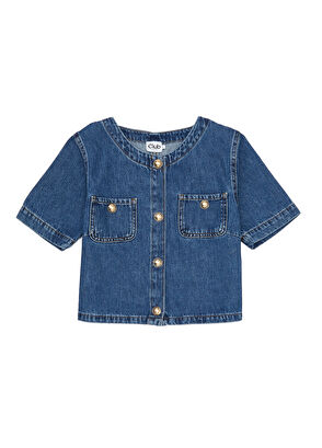 Beymen Club Mavi Kısa Kol Denim Ceket - 6
