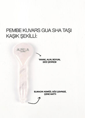 Aurelia Genève Spoon Gua Sha Rose Quartz - 10