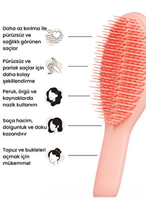 Tangle Teezer The Ultimate Styler Peach Glow Saç Fırçası - 4