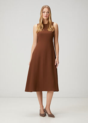 Beymen Club Brown Midi Dress - 4
