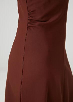 Beymen Club Kiremit Drapeli Uzun Elbise - 8