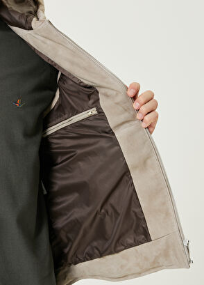 Beymen Club Beige Hooded Suede Vest - 8