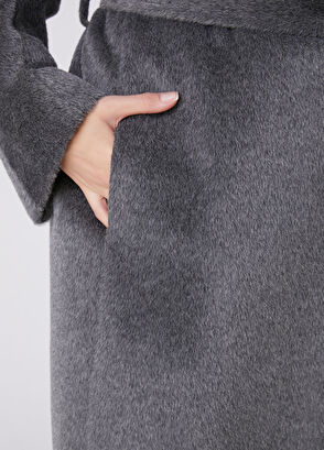 Beymen Club Dark Grey Double-Breasted Coat - 7