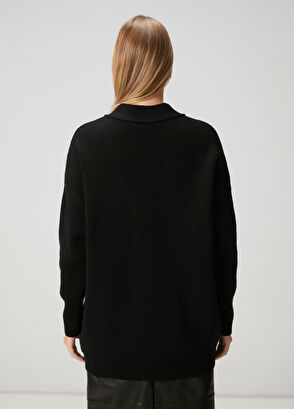 Beymen Club Siyah Yün Hırka - 5