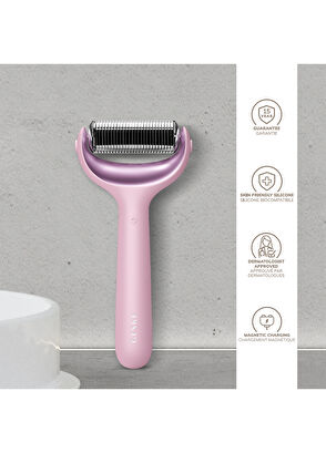 Geske MicroNeedle Face & Body Roller Pembe Mikro İğneli + Buz Başlığı + Pembe Kuvars Başlıklı Dermaroller Yüz ve Vücut Cihazı - 6