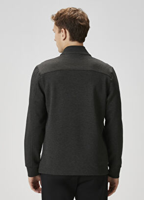 Beymen Club Anthracite Collar Zippered Sweatshirt - 5