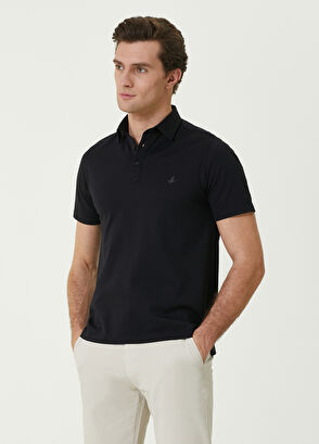 Beymen Club Slim Fit Siyah Balenli Yaka Pike T-shirt - 3