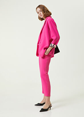 Beymen Club Fuchsia Leopard Lined Blazer - 3