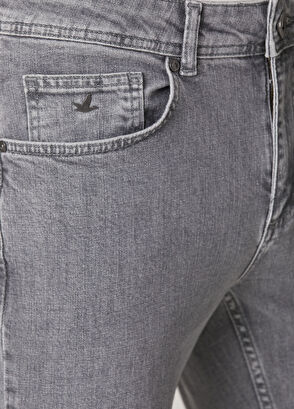 Beymen Club Slim Fit Grey Wash Jeans - 4