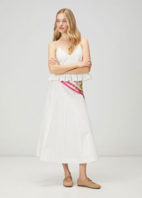 Beymen Club Kırık Beyaz Pileli Gömlek - 4