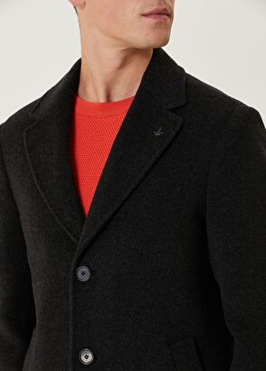 Beymen Club Anthracite Wool Cashmere Coat - 6