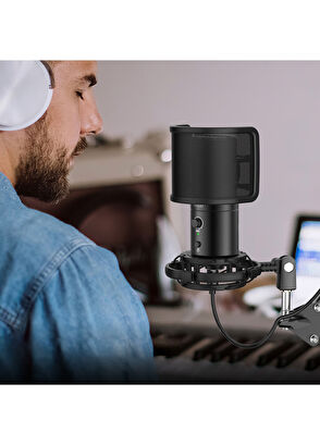 Fifine T683 Usb Type C Profesyonel Siyah Mikrofon Seti - 8