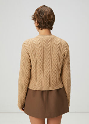 Beymen Club Camel Balıksırtı Örgü Hırka - 5