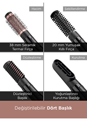 BaByliss AS126E Perfect Finish Air Blown Hair Styler Set - 5