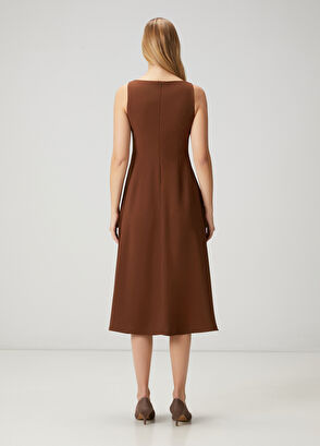 Beymen Club Brown Midi Dress - 5