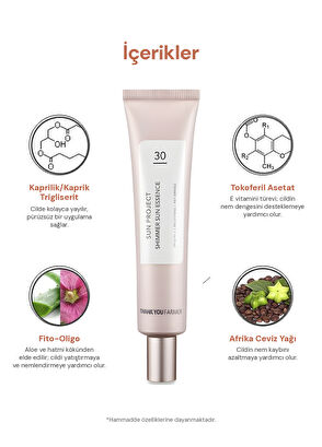 Thank You Farmer Sun Project Shimmer Sun Essence SPF30 PA++ Işıltılı Güneş Kremi 40 ml - 7