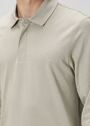 Beymen Club Slim Fit Bej Polo Yaka Sweatshirt - 6