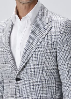 Beymen Collection Indigo Plaid Patterned Jacket - 7