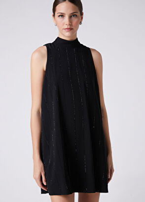 Beymen Club Black Mini Evening Dress - 6