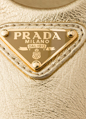 Prada Mordoré Gold Nappa Leather Women's Ballet Flats - 6