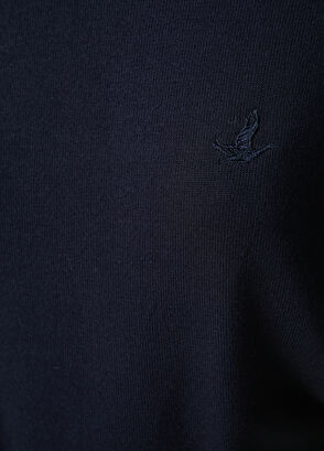 Beymen Club Lacivert Logo Nakışlı Triko - 5