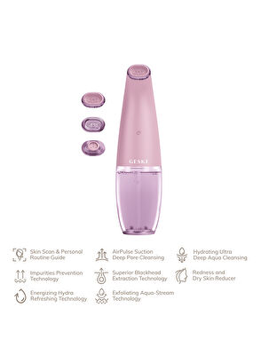 Geske Aqua-Stream Pembe 8'i 1 Arada Cilt Temizleme Cihazı - 7