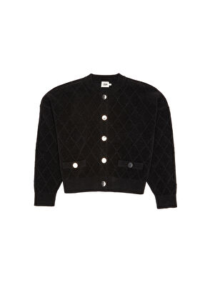 Siyah Simli Triko Hırka Beymen Club Siyah Simli Triko Hırka - 8