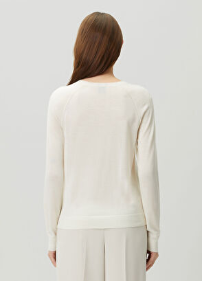 Boss White Wool Cardigan - 4